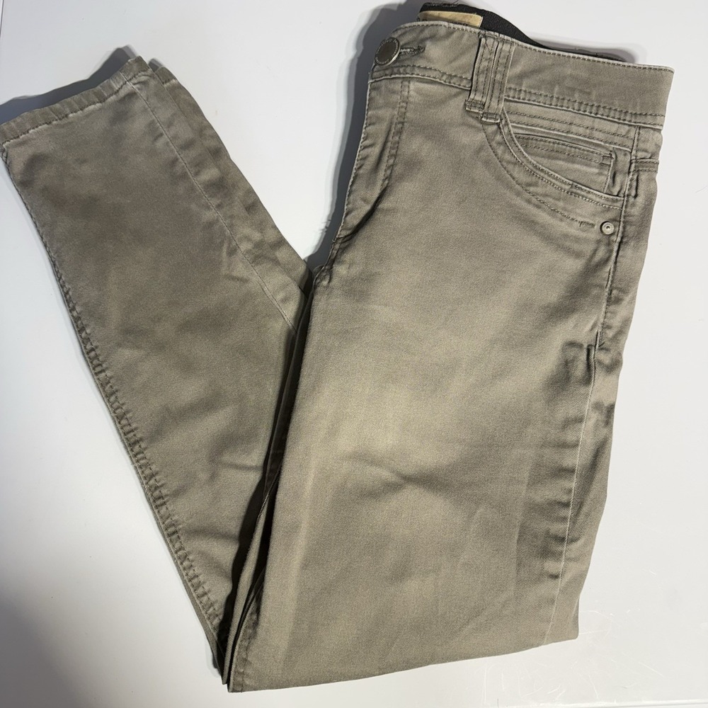 Democracy Ab‎ Technology Ankle Jeans Size 8 (31x26) Green Denim Mid Rise Stretch